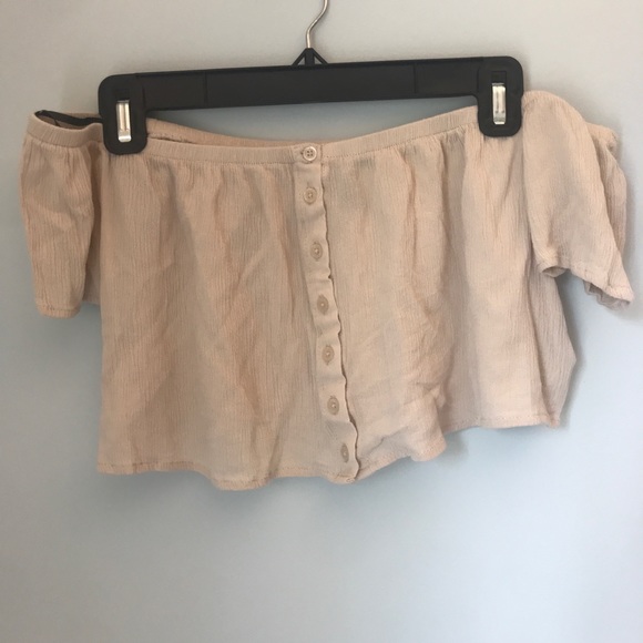 Forever 21 Off The Shoulder Crop Top S - Picture 3 of 5